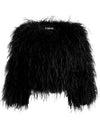KIDMAN FEATHERED JACKET-Black-ALICE + OLIVIA