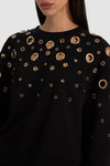 FELPA GIROCOLLO RUSSELL GROMMET-ALICE + OLIVIA