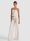 OLIVIA EMBELLISHED WIDE LEG PANT-OFF WHITE/GOLD-ALICE + OLIVIA