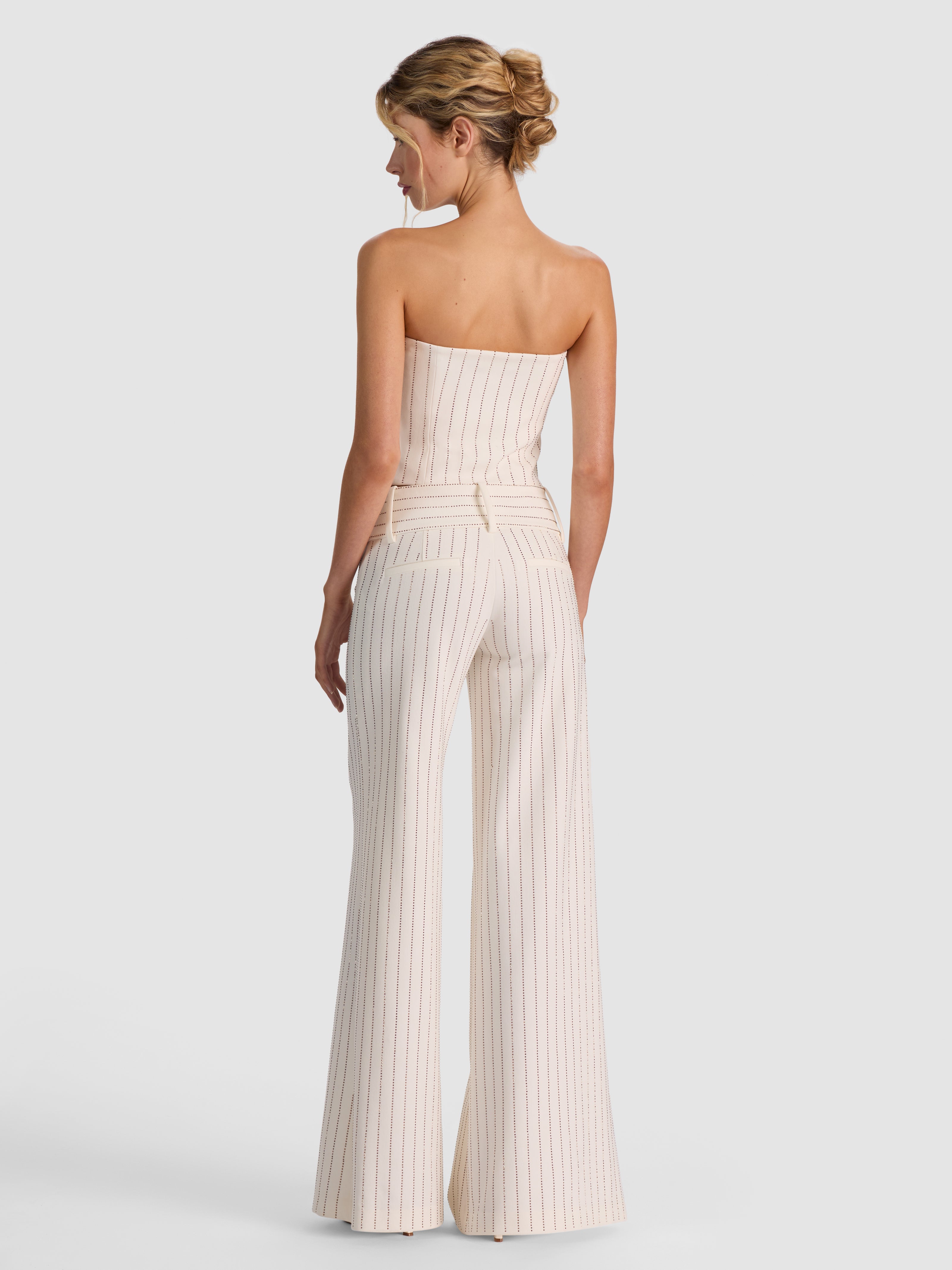 OLIVIA EMBELLISHED WIDE LEG PANT-OFF WHITE/GOLD-ALICE + OLIVIA