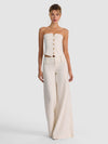 OLIVIA EMBELLISHED WIDE LEG PANT-OFF WHITE/GOLD-ALICE + OLIVIA
