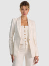 BREANN EMBELLISHED BLAZER-OFF WHITE/GOLD-ALICE + OLIVIA