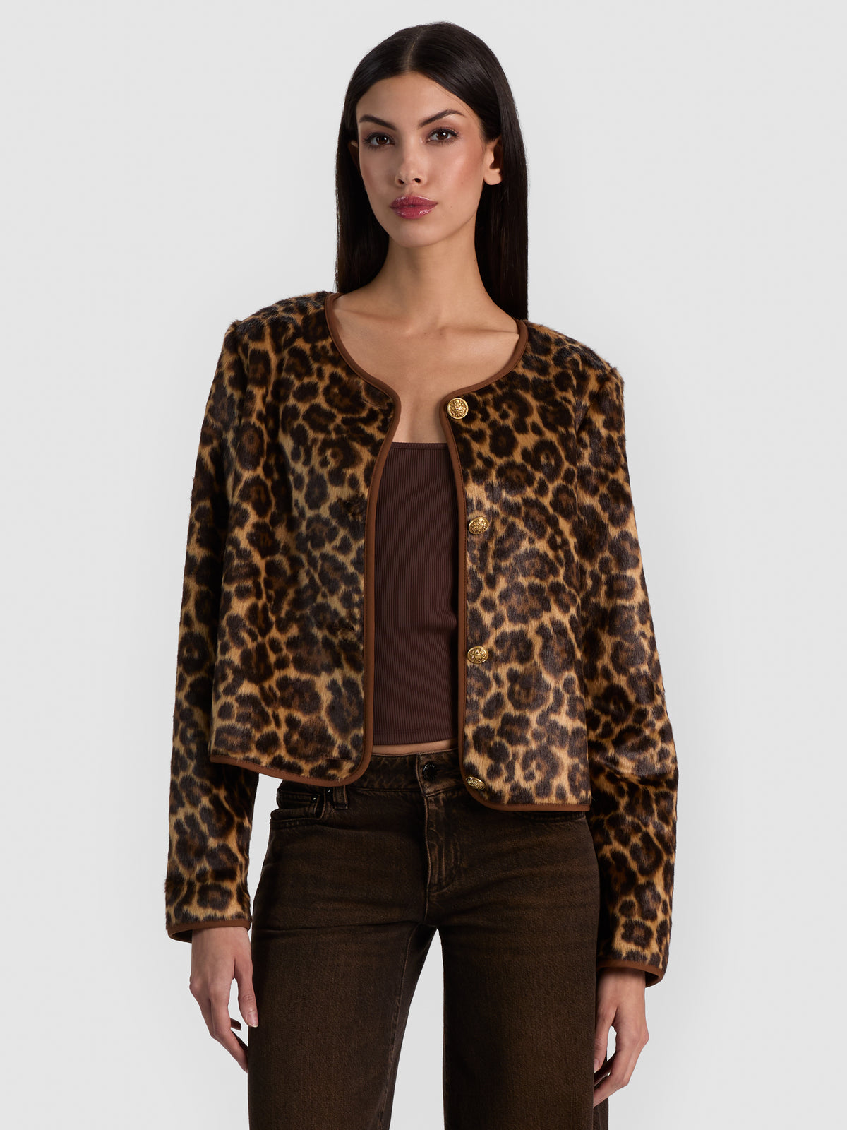 CAPPOTTO ALMA IN ECOPELLICCIA - LEOPARDO MACULATO