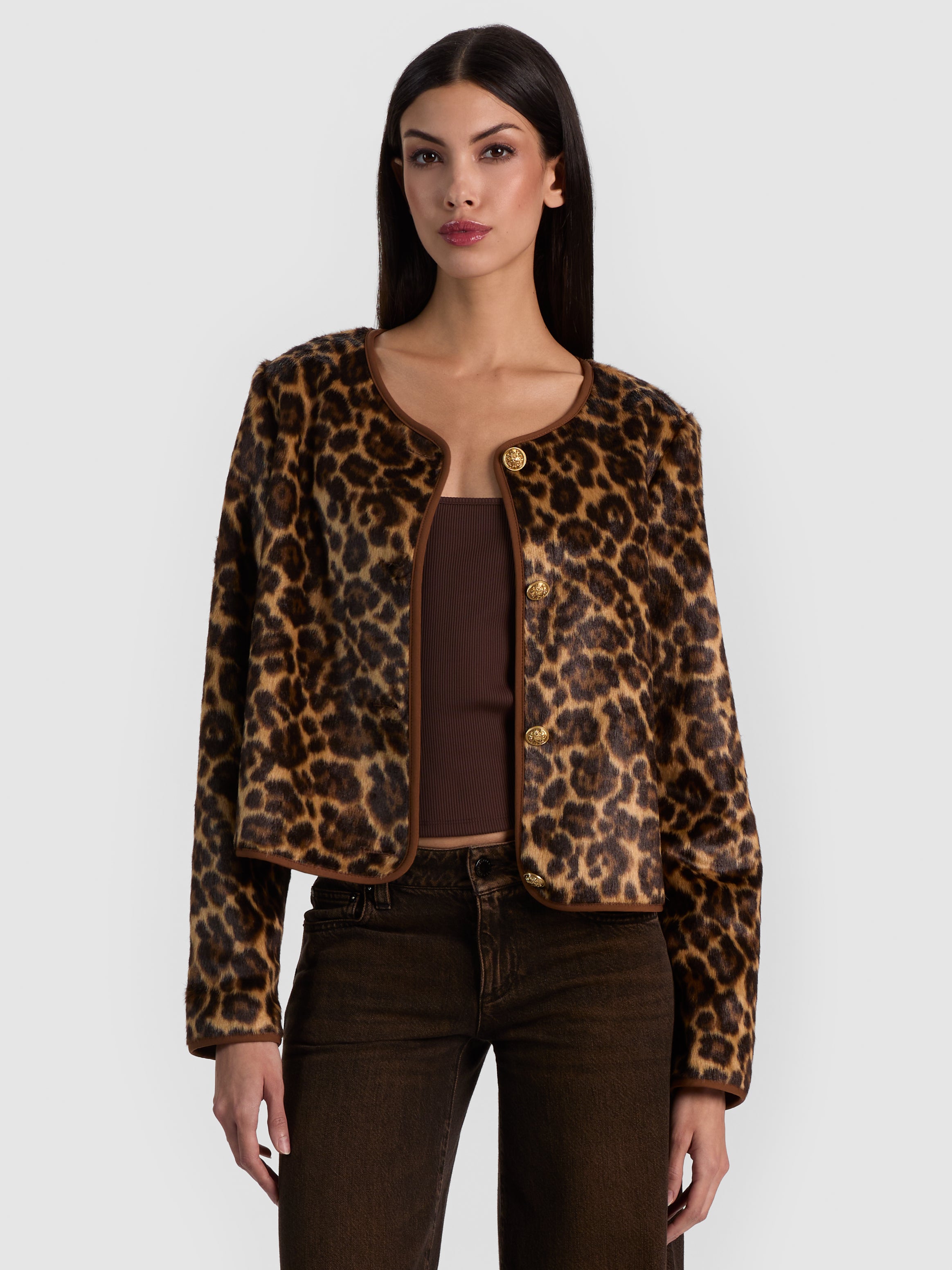 MANTEAU EN FAUSSE FOURRURE ALMA-ALICE + OLIVIA