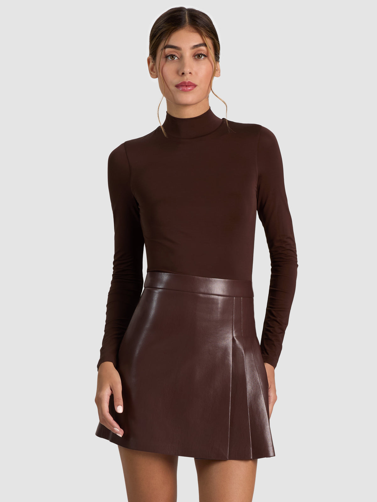 MINI-ROBE VEGAN CHARA - CHOCOLAT FONCÉ