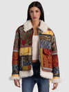 HUDSON PATCHWORK JCD FAUX SHEARLING AVIATOR COAT-MULTI-ALICE + OLIVIA