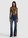 DELAINA TURTLENECK TOP-SPOTTED LEOPARD-ALICE + OLIVIA