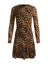 WENDY MINI DRESS-SPOTTED LEOPARD-ALICE + OLIVIA