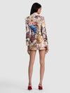 BLAZER DE TYPE BOYFRIEND DENNY SLIM AVEC COL À ENCOCHE – FALLEN PETALS TG-ALICE + OLIVIA