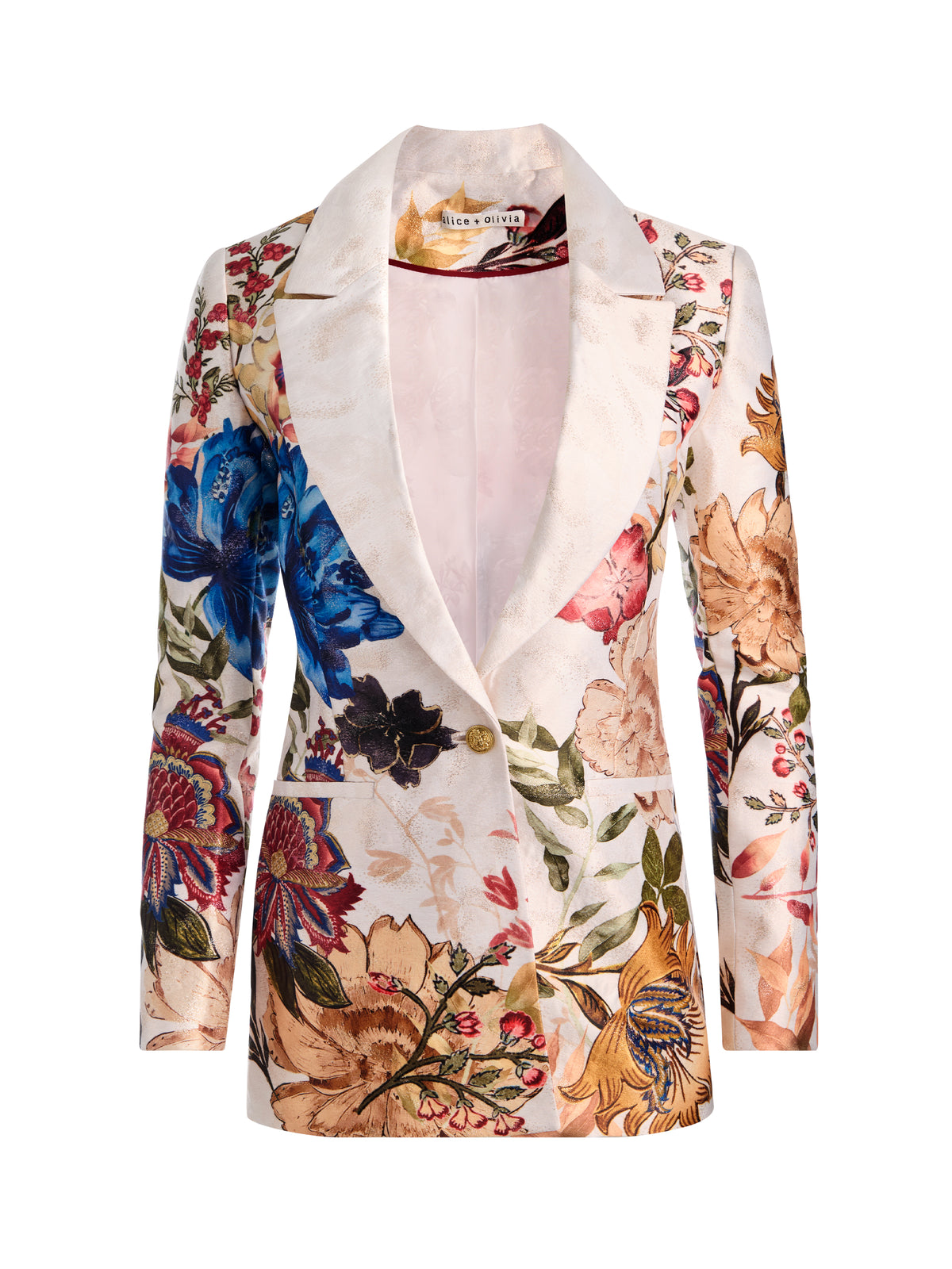 BLAZER DE TYPE BOYFRIEND DENNY SLIM AVEC COL À ENCOCHE – FALLEN PETALS TG