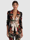 BREANN FITTED BLAZER-FLORAL RADIANCE-ALICE + OLIVIA