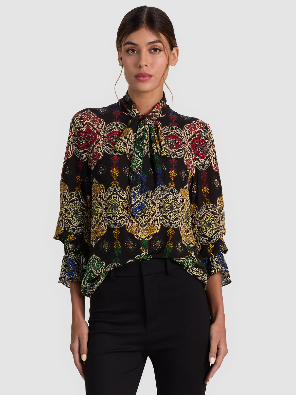 LLOYD WRAP NECK TIE SLEEVE TOP - ROAD TO LOVE