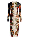 DELORA MIDI DRESS-FLORAL RADIANCE-ALICE + OLIVIA