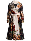 ELLIE GODET TRENCH COAT-FLORAL RADIANCE-ALICE + OLIVIA