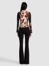 FREYA BUTTON DOWN TOP-FLORAL RADIANCE-ALICE + OLIVIA