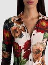 FREYA BUTTON DOWN TOP-FLORAL RADIANCE-ALICE + OLIVIA