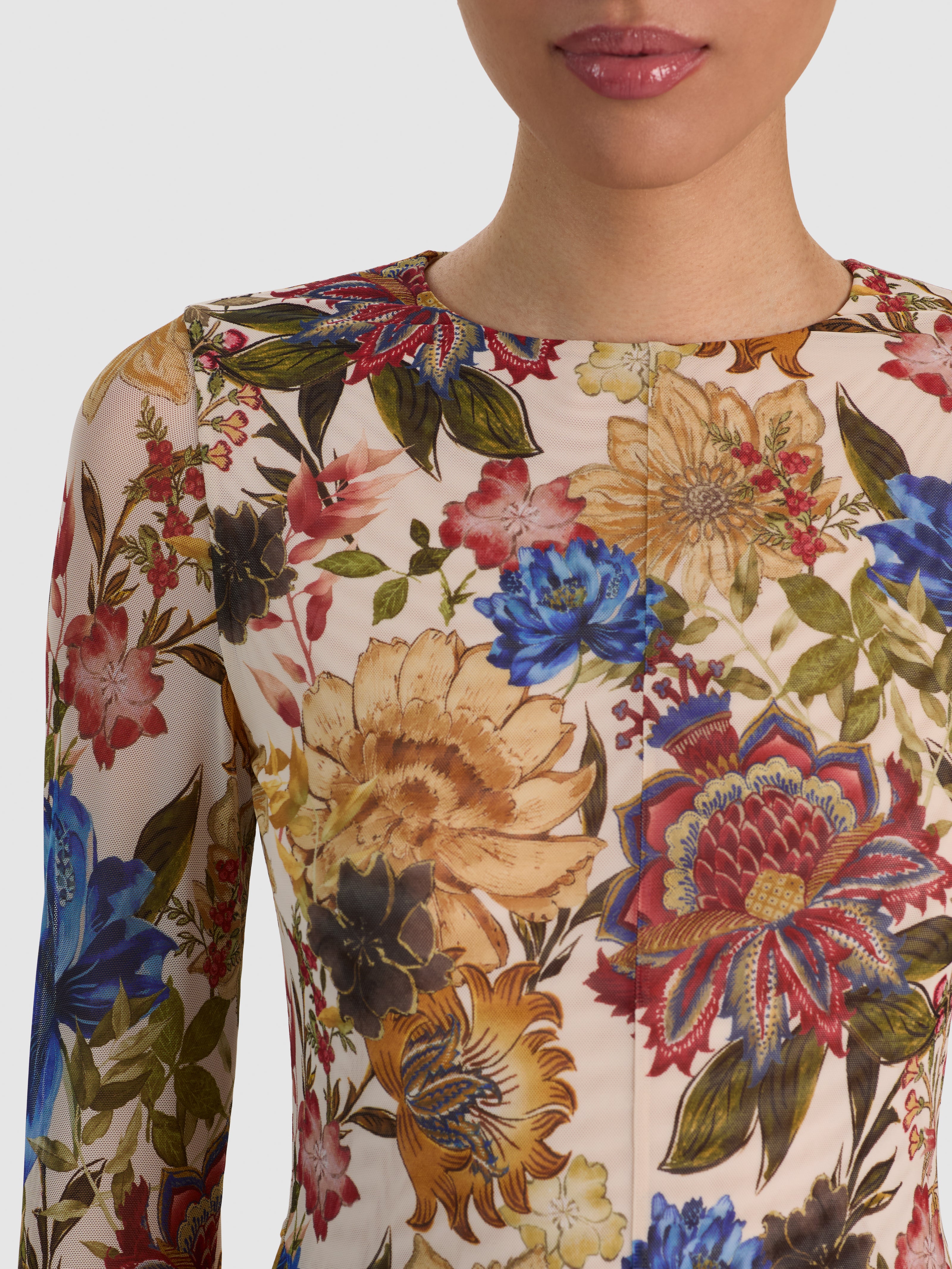 DELORA MINI DRESS-FALLEN PETALS SM-ALICE + OLIVIA