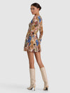 DELORA MINI DRESS-FALLEN PETALS SM-ALICE + OLIVIA
