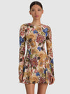 DELORA MINI DRESS-FALLEN PETALS SM-ALICE + OLIVIA