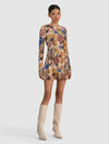 ROBE COURTE ÉVASÉE DELORA À MANCHES LONGUES-ALICE + OLIVIA
