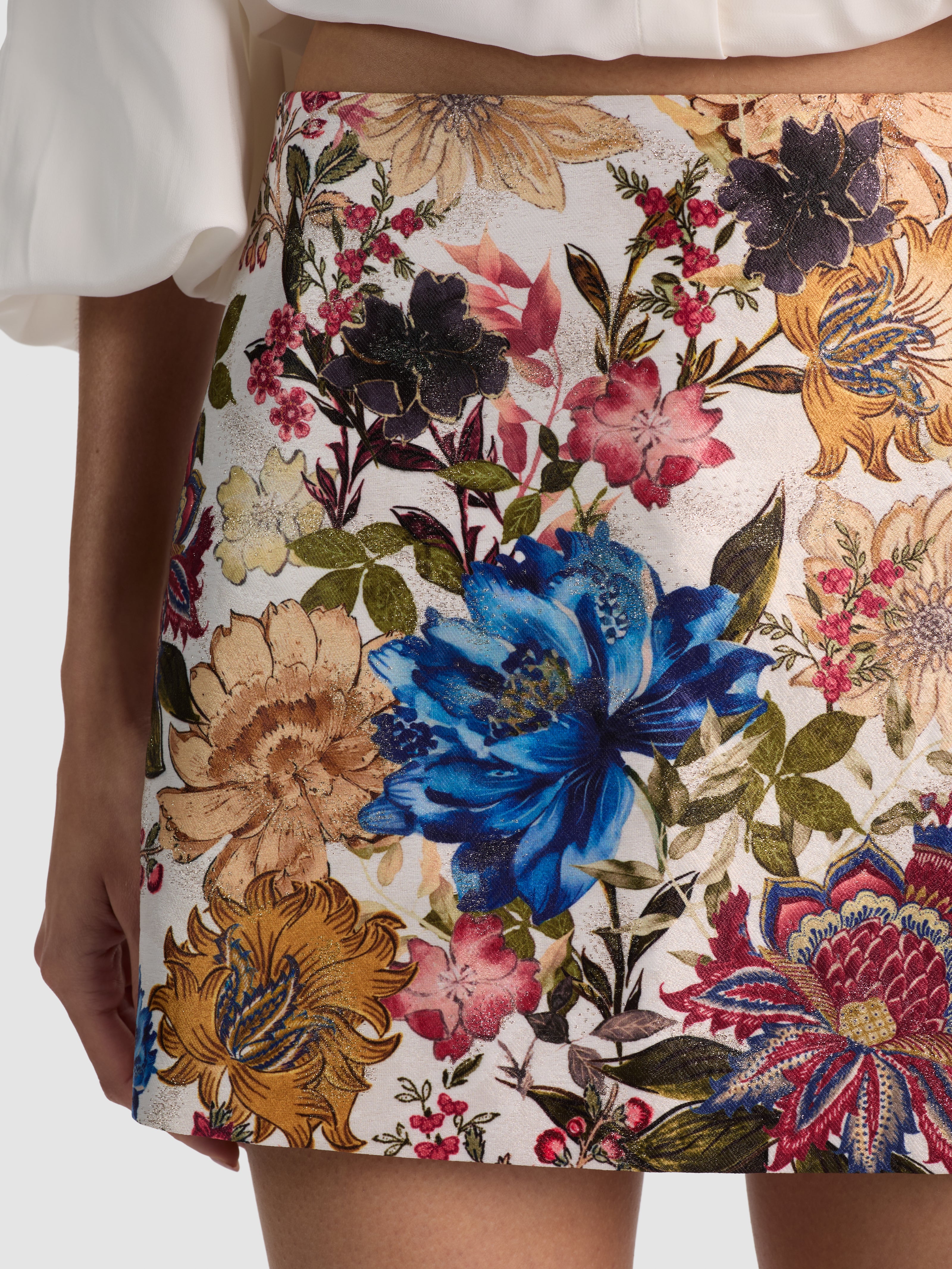Mini-jupe RUBI – Motifs pétales SMO-ALICE + OLIVIA