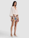 Mini-jupe RUBI – Motifs pétales SMO-ALICE + OLIVIA