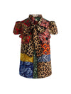 CAMICIA JEANNIE CON FIOCCO SUL COLLO E BOTTONI-ALICE + OLIVIA