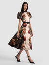 ROBE MIDI CEINTURÉE HENRIETTA-ALICE + OLIVIA