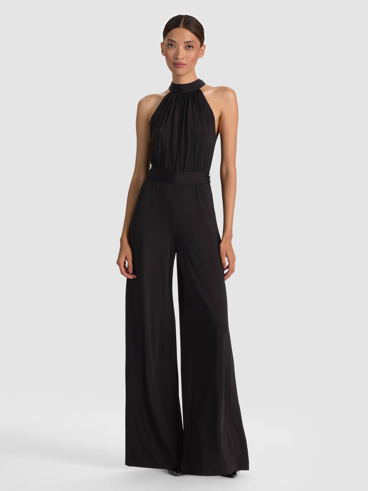 THELMA WIDE LEG JUMPSUIT - BLACK