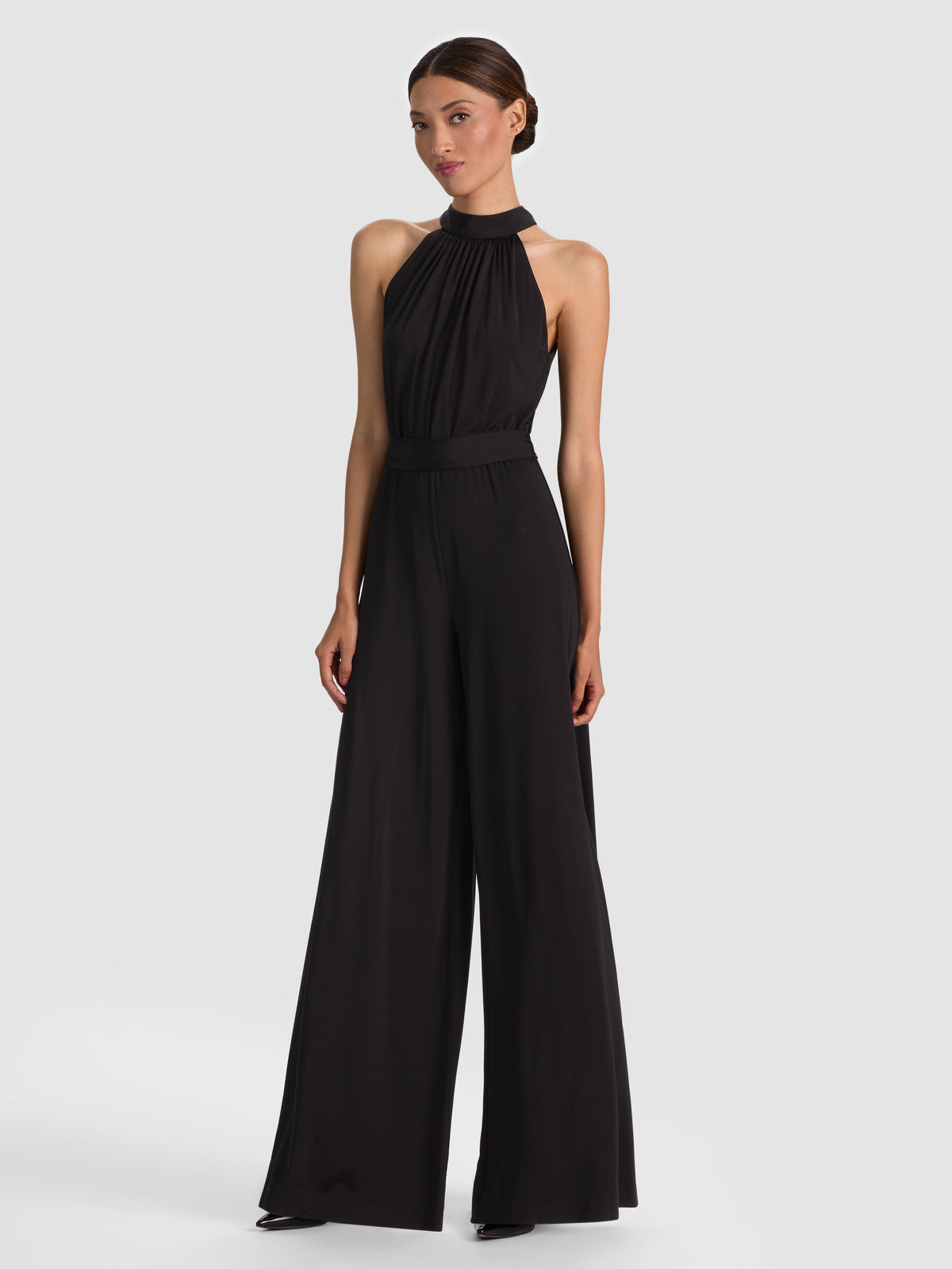 THELMA WIDE LEG JUMPSUIT - BLACK