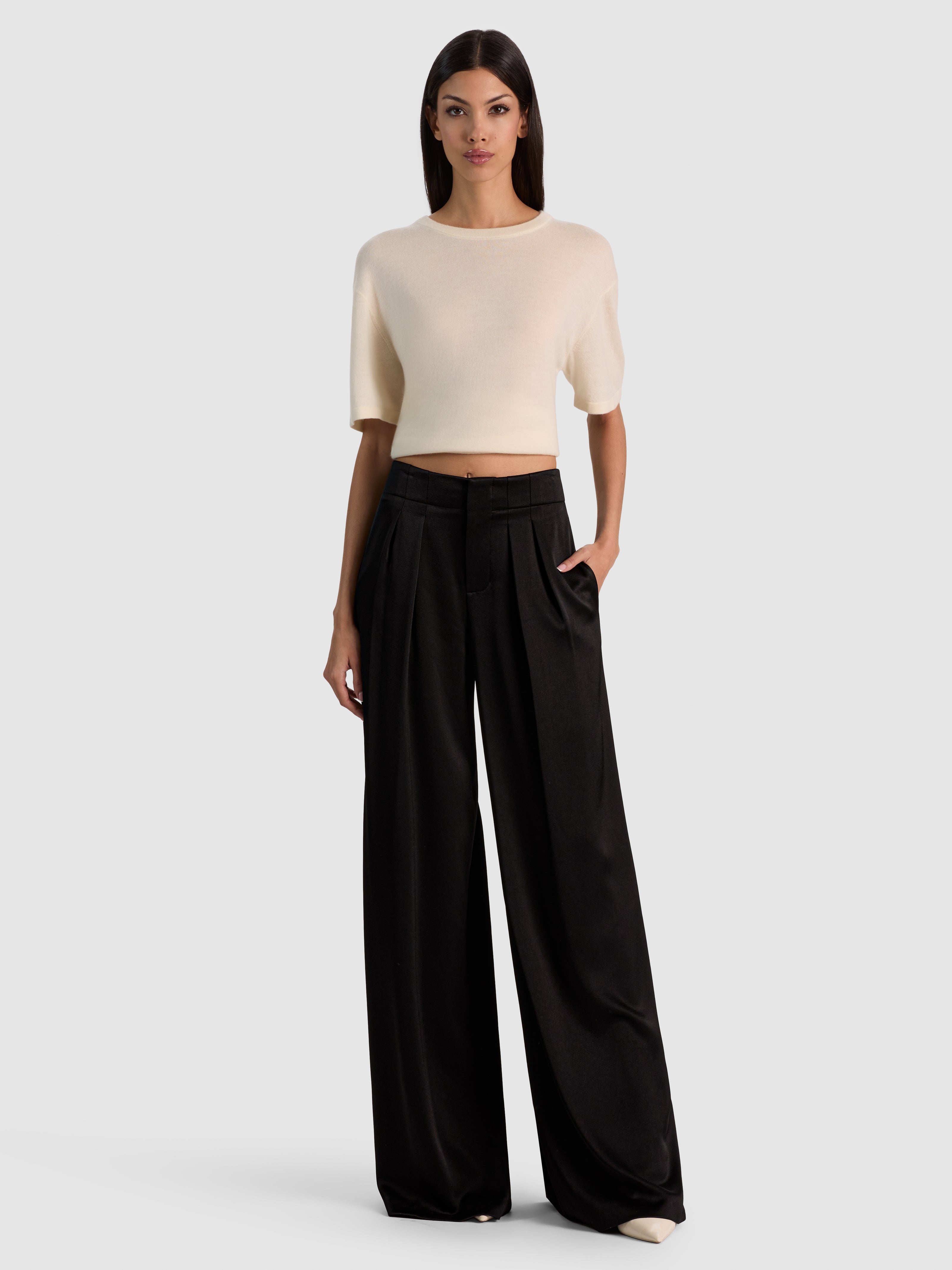 ELOISE WIDE LEG PANT-Black-ALICE + OLIVIA