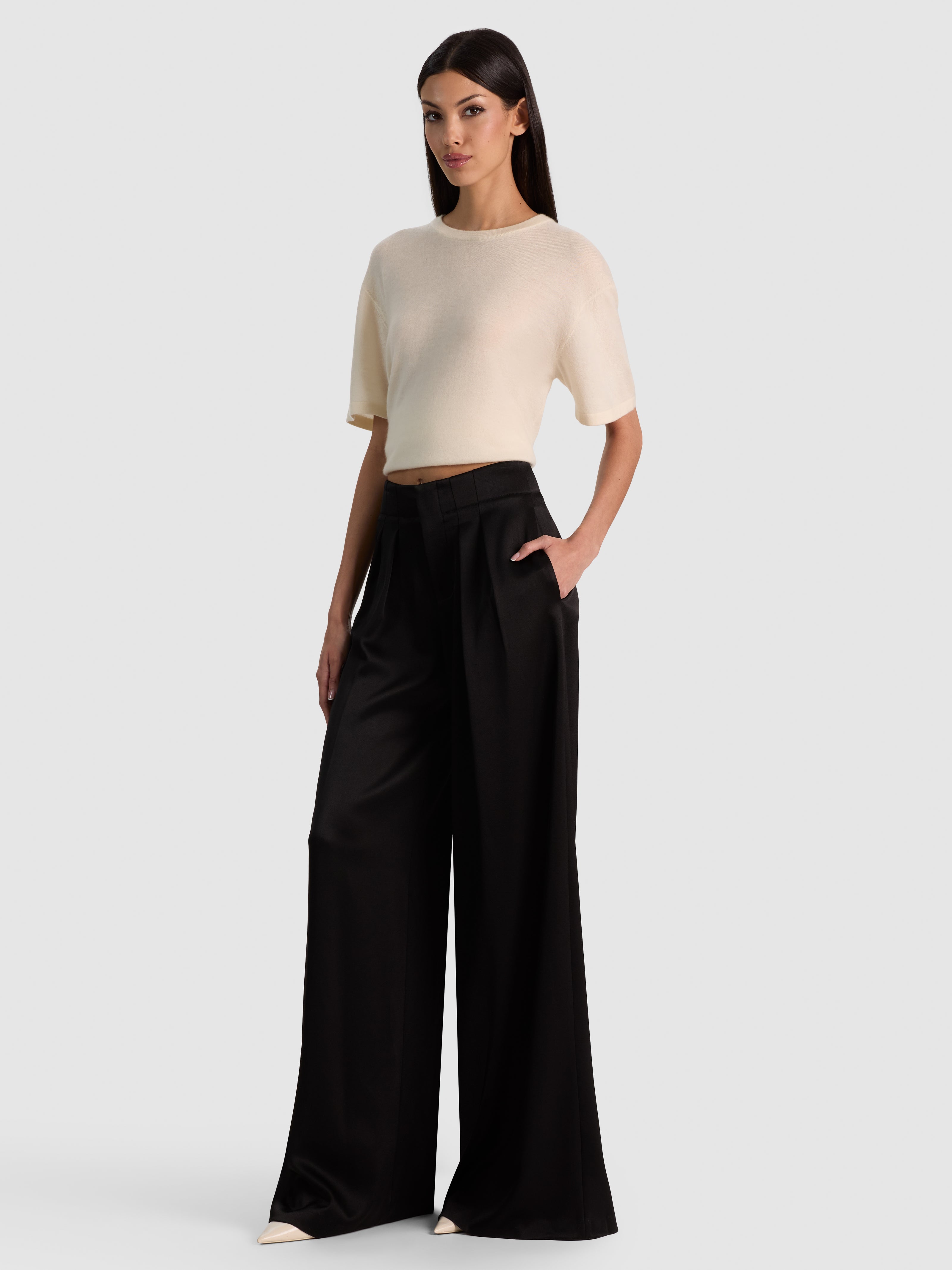 ELOISE WIDE LEG PANT-Black-ALICE + OLIVIA
