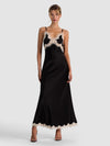 ROBE LONGUE À FENTES HAUTES ET BORDURE EN DENTELLE JULIETTA-ALICE + OLIVIA