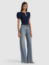 SABINE PUFF SLEEVE CARDI-MIDNIGHT BLUE-ALICE + OLIVIA