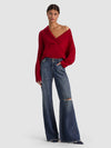 BRENDA CASHMERE TUNIC-GARNET-ALICE + OLIVIA