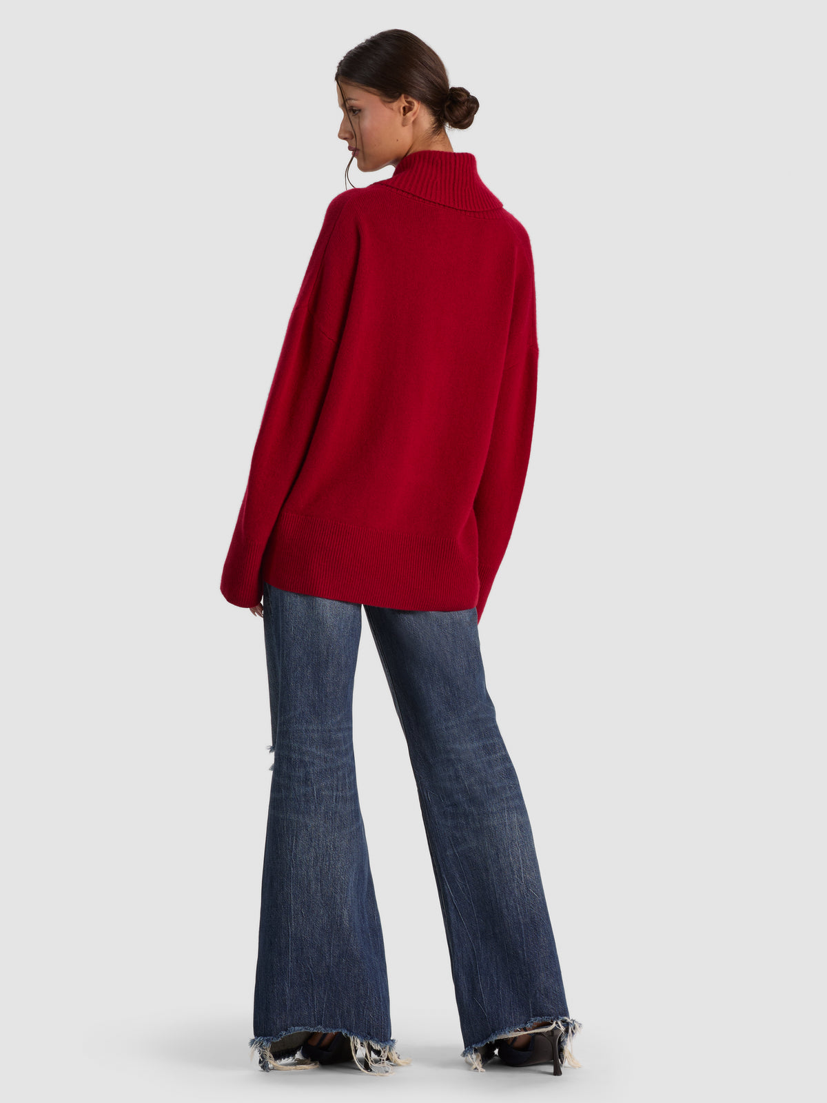 BRENDA CASHMERE TUNIC-GARNET-ALICE + OLIVIA
