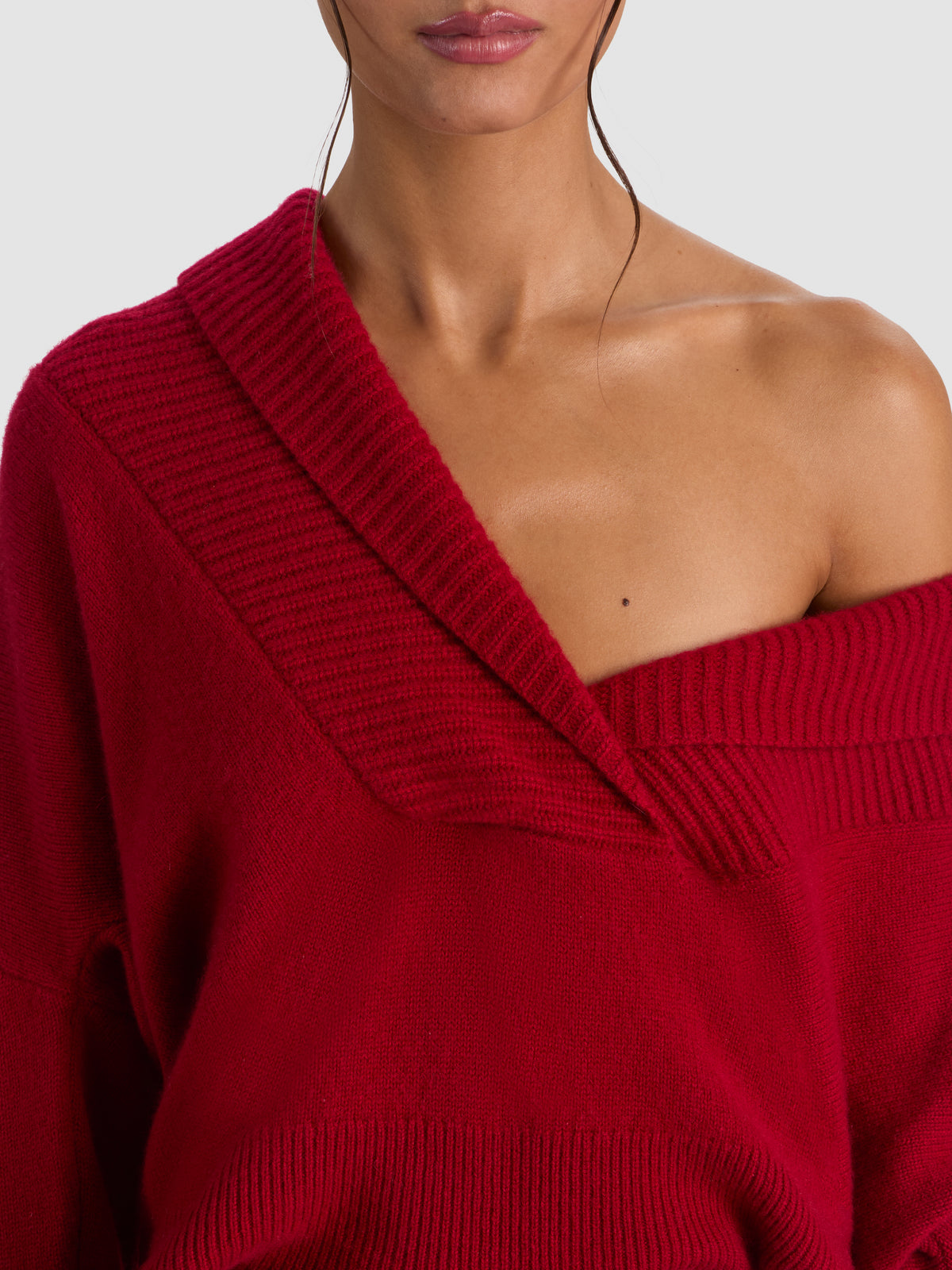 BRENDA CASHMERE TUNIC-GARNET-ALICE + OLIVIA