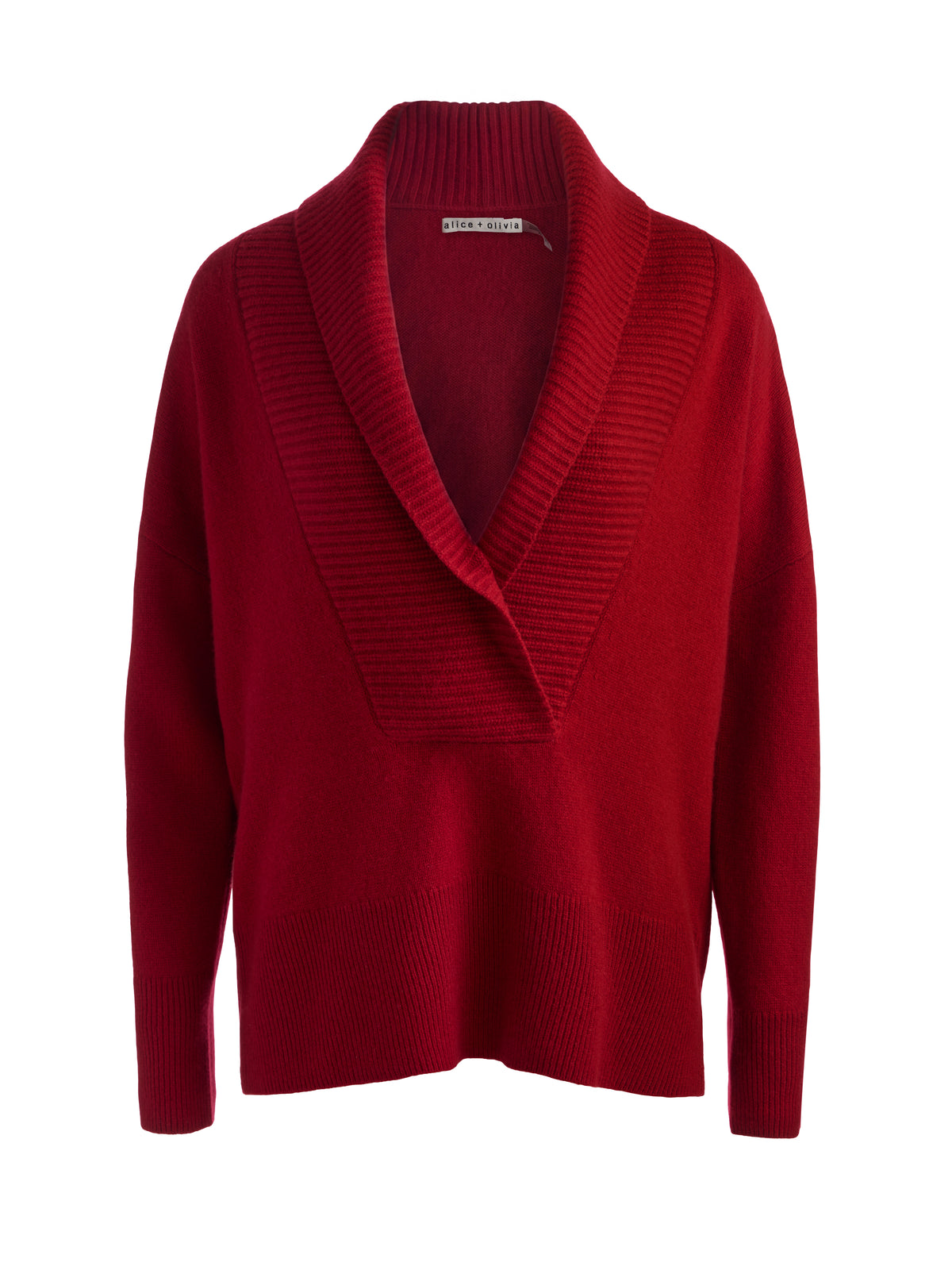 BRENDA CASHMERE TUNIC-GARNET-ALICE + OLIVIA