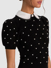 MAGLIONE CHASE A MANICHE A SBUFFO CON COLLETTO IN TESSUTO RIMOVIBILE-ALICE + OLIVIA
