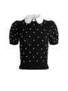 MAGLIONE CHASE A MANICHE A SBUFFO CON COLLETTO IN TESSUTO RIMOVIBILE-ALICE + OLIVIA