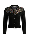 DOLLIE EMBELLISHED CARDIGAN-Black-ALICE + OLIVIA