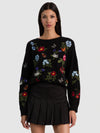PULLOVER GIROCOLLO CON DECORAZIONI TEANNA-ALICE + OLIVIA