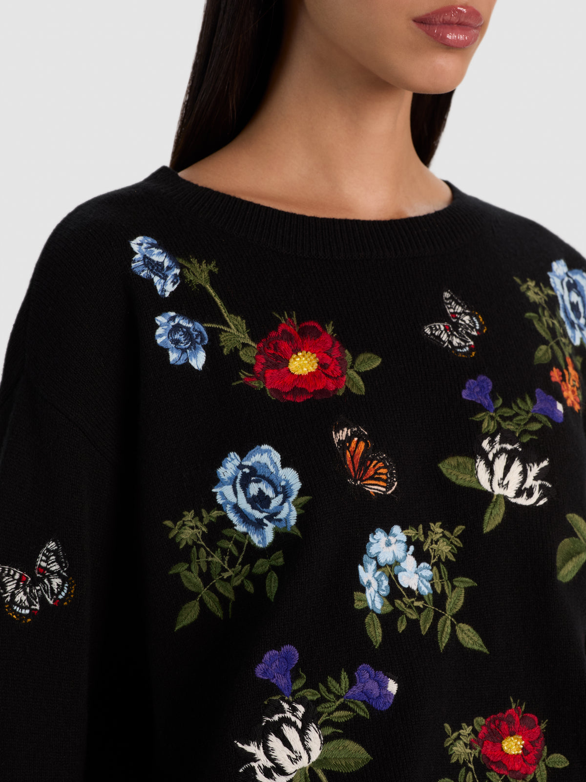 PULLOVER GIROCOLLO CON DECORAZIONI TEANNA-ALICE + OLIVIA