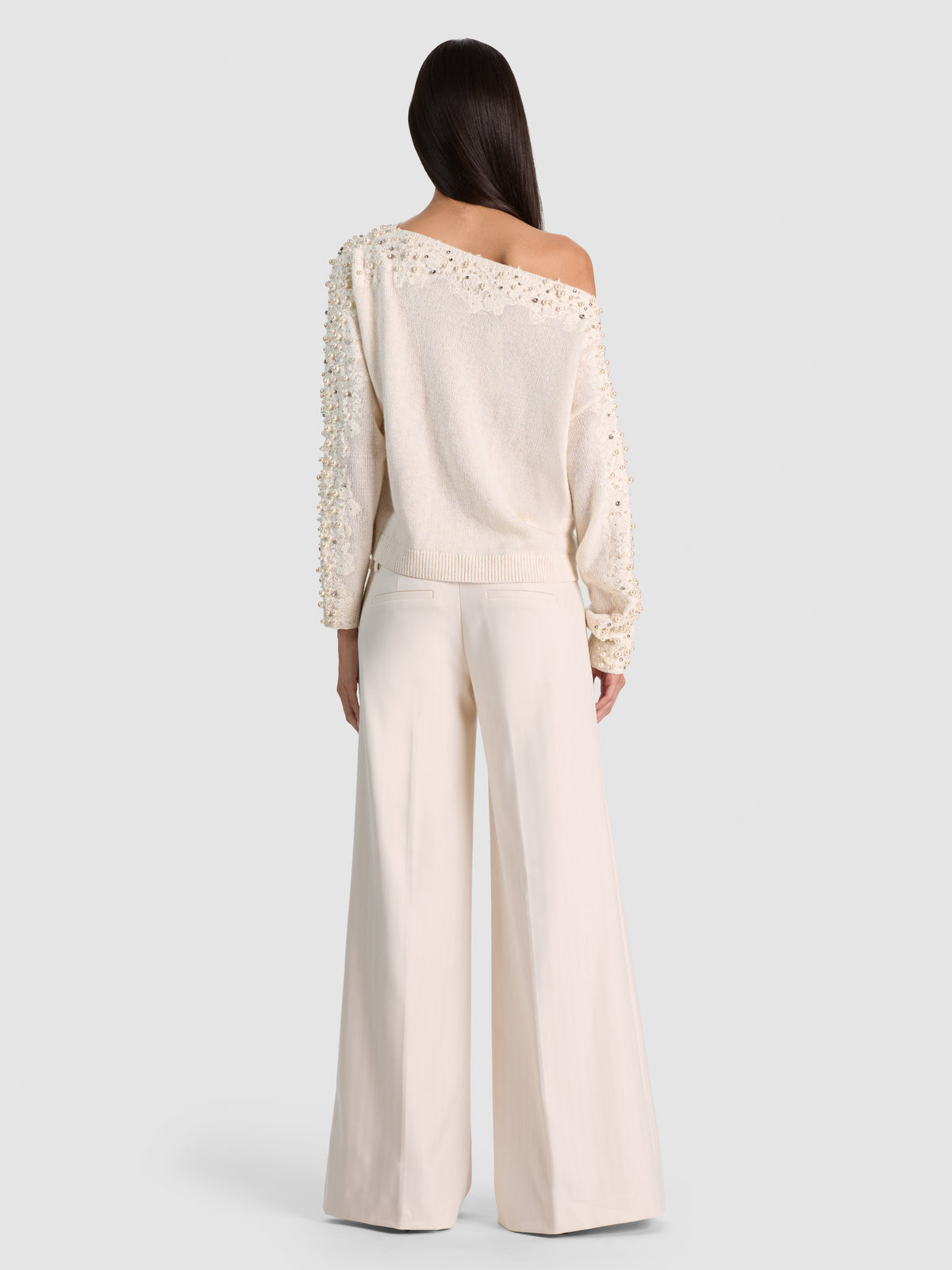 LENNA EMBELLISHED PULLOVER-SOFT WHITE-ALICE + OLIVIA