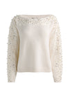 LENNA EMBELLISHED PULLOVER-SOFT WHITE-ALICE + OLIVIA