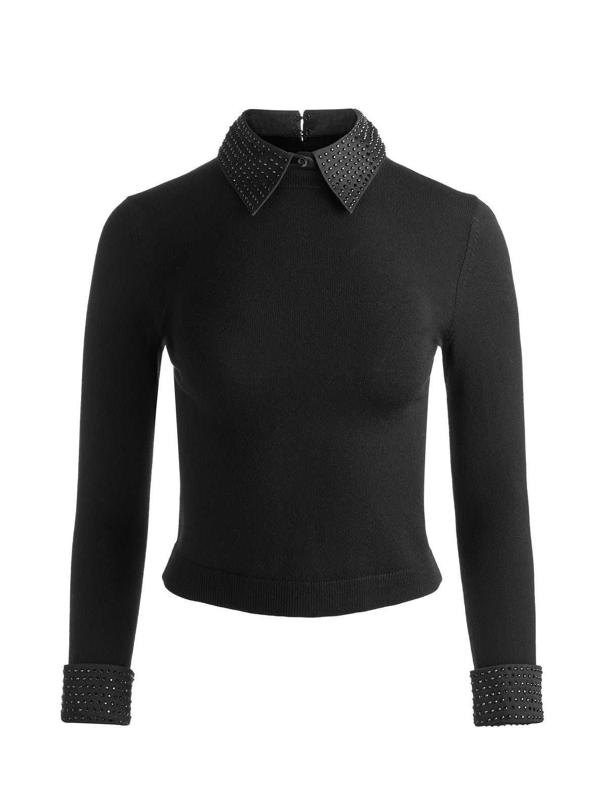 MAGLIONE CON COLLO PORLA EMB-ALICE + OLIVIA