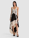 ADLA ASYMMETRICAL LACE DRESS-BLACK/CHINO-ALICE + OLIVIA