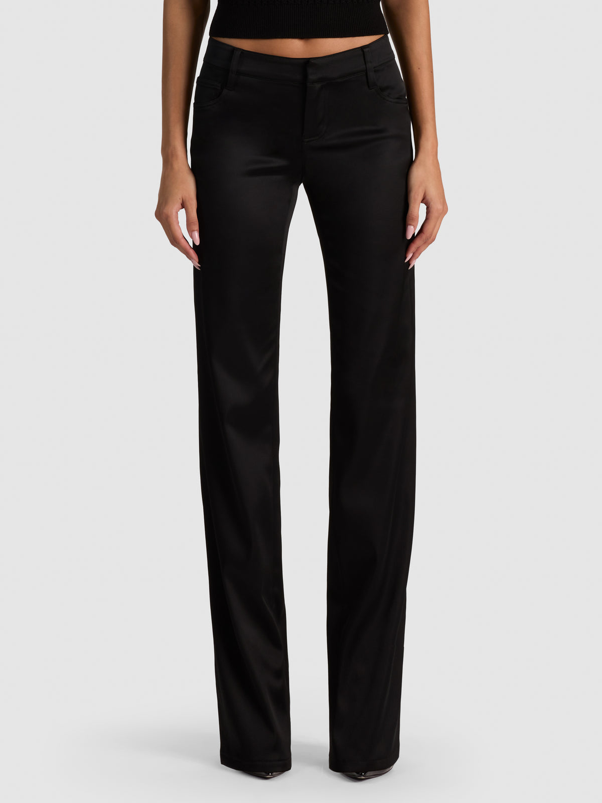 DAMON CIGARETTE PANT-Black-ALICE + OLIVIA