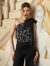 HAUT ASYMÉTRIQUE DÉCOUPÉ YESENIA EMBELL-ALICE + OLIVIA