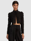 THOMASINA EMBELLISHED LACE JACKET-Black-ALICE + OLIVIA